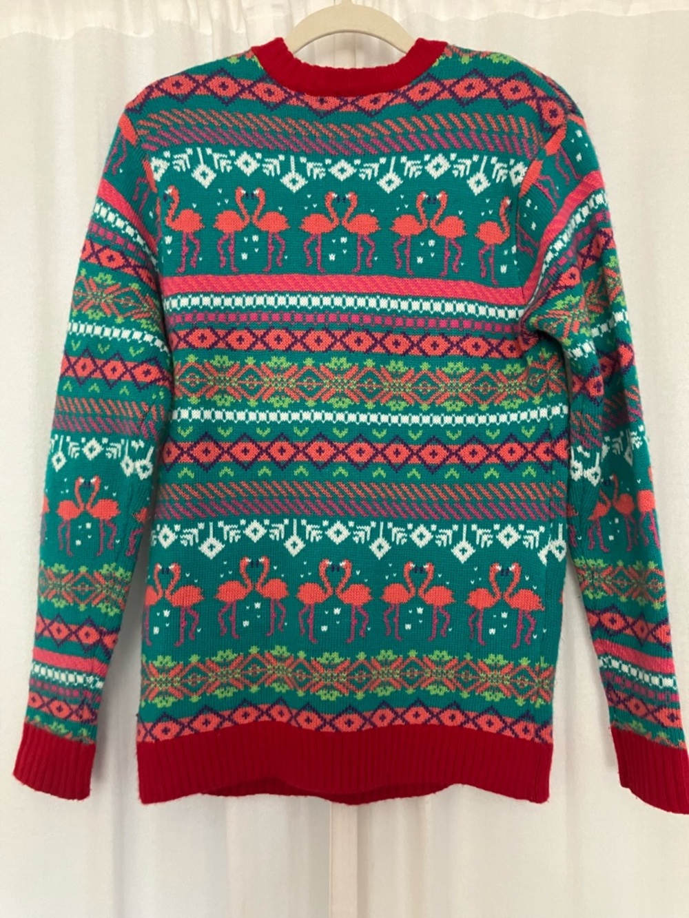 Pink Flamingo Christmas Sweater! - Picture 4 of 7